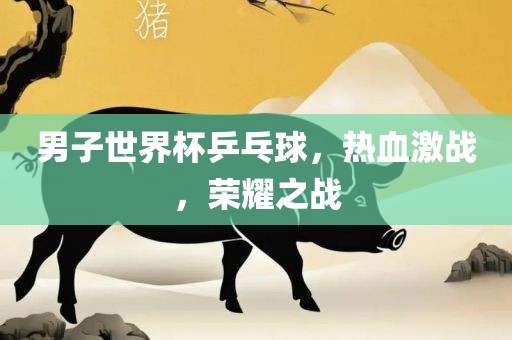 男子世界杯乒乓球，热血激战，荣耀之战